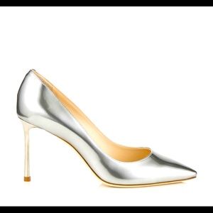 *BRAND NEW* Jimmy Choo Romy 85 Silver Pumps
